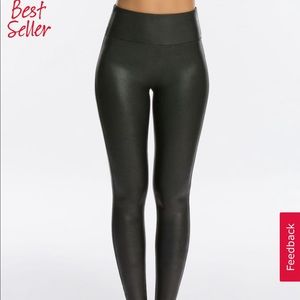 Faux leather leggings